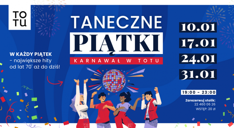 taneczne piątki Restauracja ToTu styczeń
